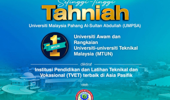 Setinggi-tinggi Tahniah UMPSA